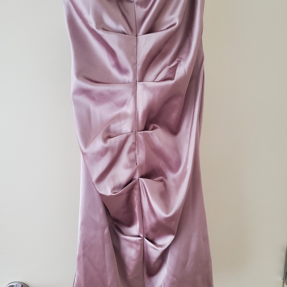 Beautiful lavender/purple strapless dress size 3/4 - Picture 3 of 5